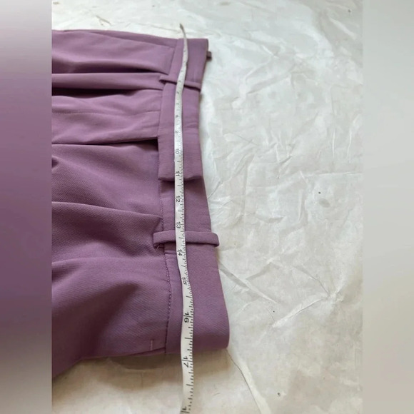 ARKET Womens Viscose Tapered Leg High Waist Trousers Pants Purple Sz 12 US 42 EU - Picture 6 of 11